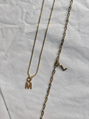 CC'24 - Fijne ketting & Letter (Zilver of Verguld)